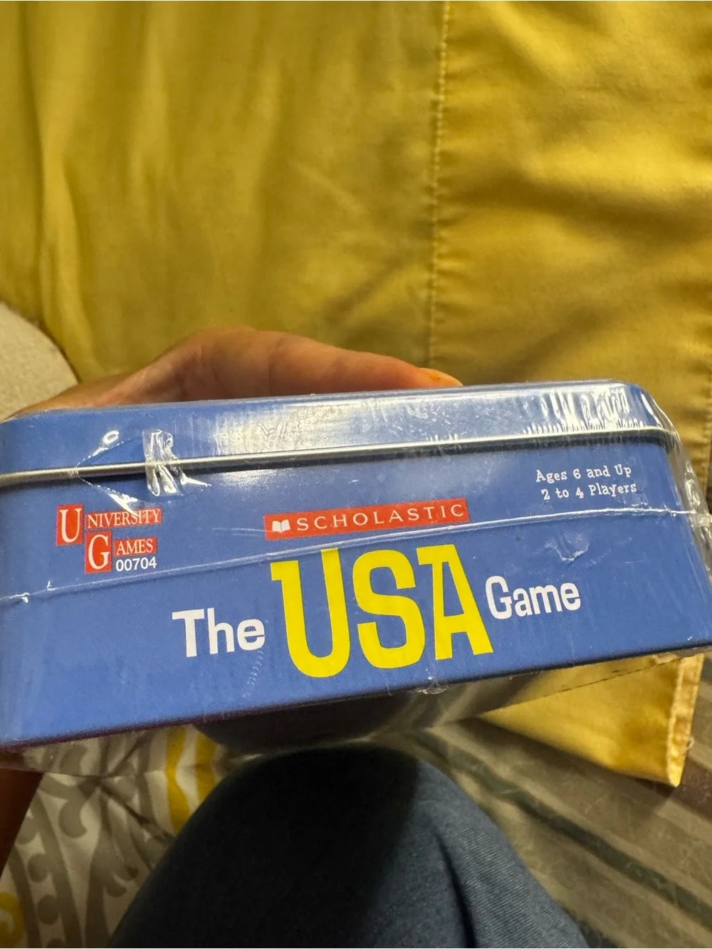 Scholastic The USA Game - Blue Travel Trivia Board Game